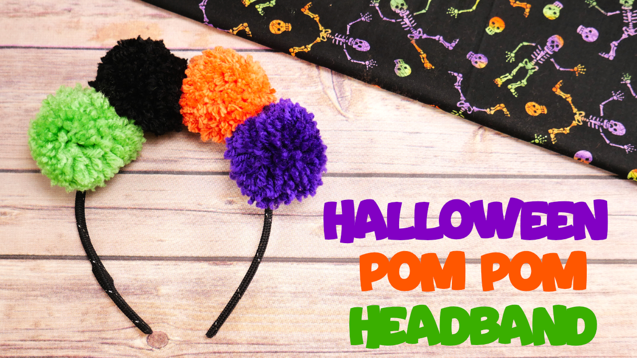 Halloween Pom Pom Headband
