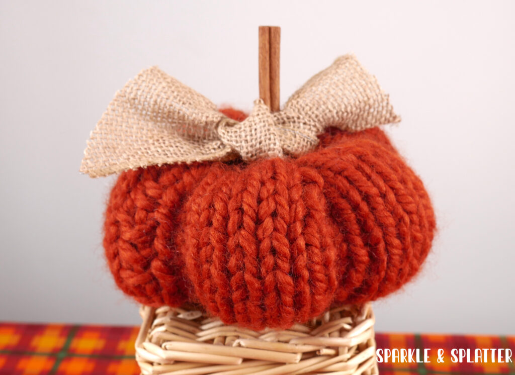 Easy Knit Pumpkin