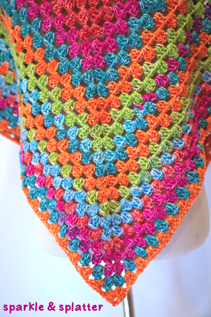 Crochet Granny Triangle Shawl