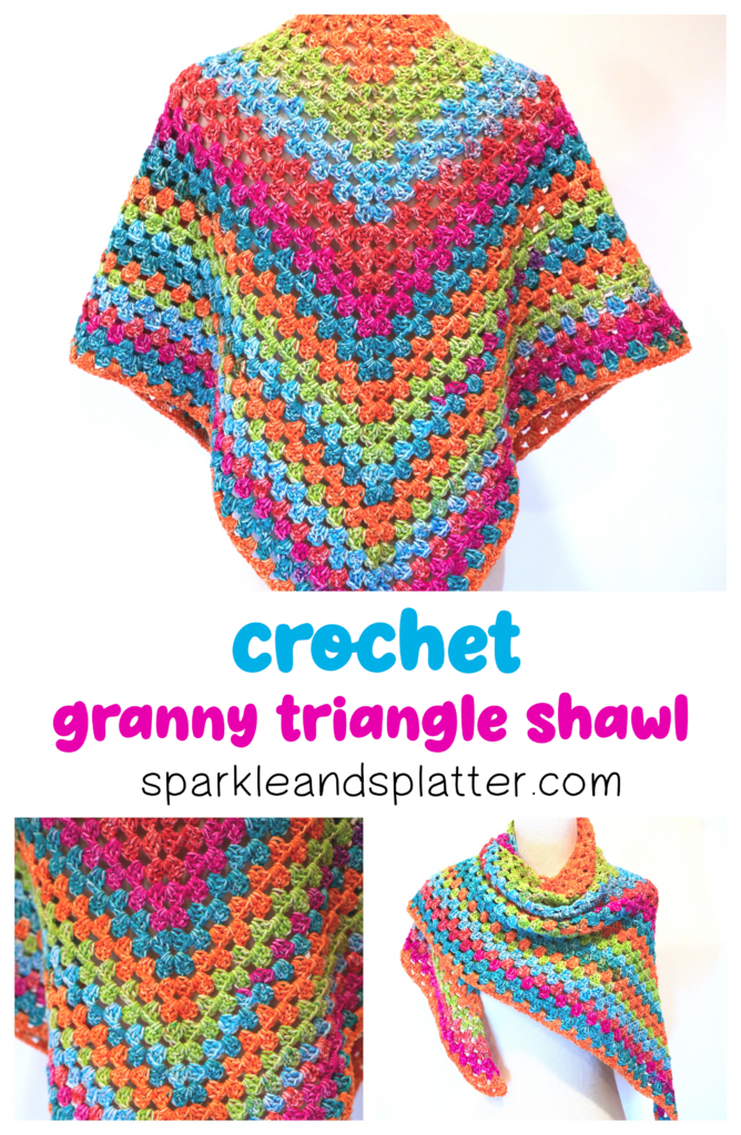 Crochet Granny Triangle Shawl